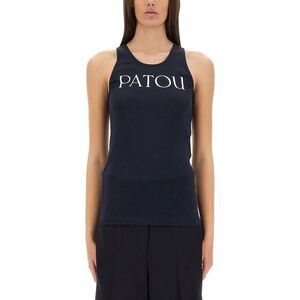 PATOU Logo Tank Top Women BLACK T-Shirts & Tops